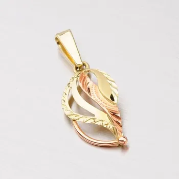 Oblečení a móda Dámský přívěsek zlato mix 585 53P-044