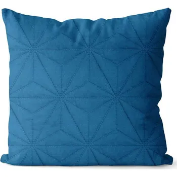 Povlak na dekorativní polštářek Povlak na polštář VERA Geometric 40x40 cm - modrý