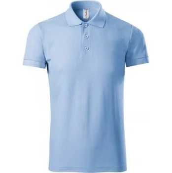 Pánské tričko PICCOLIO Pánská směsová polokošile Joy Piccolio s bočními švy 170 g/m Barva: modrá nebeská, Velikost: XXL