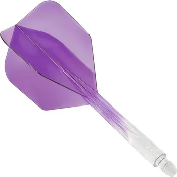 Příslušenství pro šipky Letky CONDOR AXE Small Gradient Clear Purple Medium