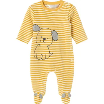 Kojenecký overall MAYORAL chlapecký overal DR pejsek pruh žlutá vel. 55 cm