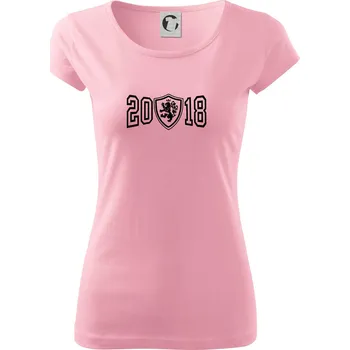 Dámské tričko Narozeninový motiv - znak - 2018 - Dámské triko Pure - S ( Růžová )
