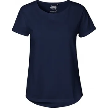 Dámské tričko Neutral Dámské organické tričko s ohnutými rukávky a kulatým lemem Barva: modrá námořní, Velikost: XS NE80012