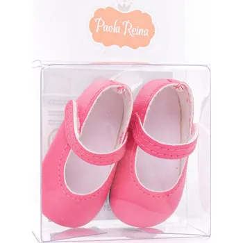 Doplněk pro panenku Paola Reina Botičky pro panenku Paola Reina a Minikane 32 cm - Dark Pink Ballerinas Růžová