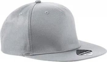 Kšiltovka Beechfield 5-panelová snapback raperská čepice s rovným kšiltem Barva: šedá světlá CB610