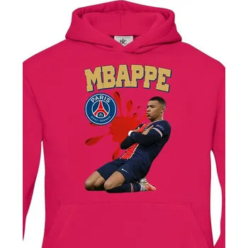 Chlapecká mikina Dětská mikina Kylian Mbappé, Barva Purpurová, Velikost 122-128, Canvas Dětská mikina Bezvatriko.cz 2038