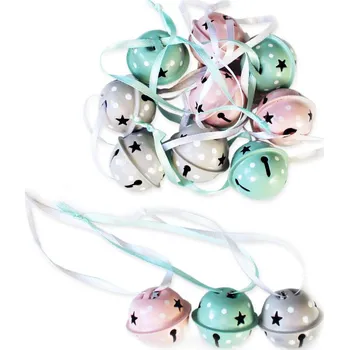 Dárková krabička Rolnička 3 cm výřez hvězdiček - pastelová mátová - 1ks