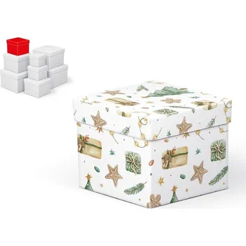 MFP Paper Krabice dárková vánoční C-V007-C 12x12x10cm