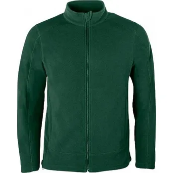 Pánská mikina HRM Pánská mikina se zipem z mikropolárního fleecu Barva: Zelená lahvová, Velikost: 3XL HRM1201
