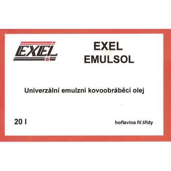 EXEL EMULSOL, kovoobráběcí emulzní olej 20L