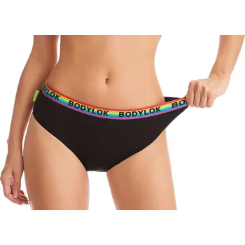 Menstruační kalhotky BODYLOK Menstruační kalhotky Černá-rainbow - silná menstruace Velikost: M