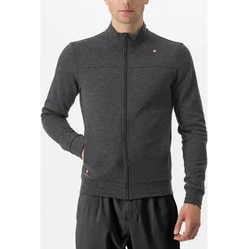 Cyklistická bunda CASTELLI mikina - VIGORELLI TRACK - šedá M