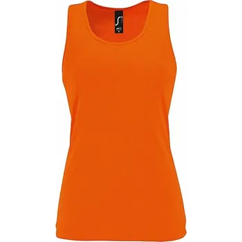 Sol's Dámský přiléhavý sportovní nátělník Sporty Barva: oranžová neonová, Velikost: M L02117