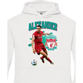 Chlapecká mikina Dětská mikina Trent Alexander-Arnold, Barva Bílá, Velikost 146-152, Canvas Dětská mikina Bezvatriko.cz 2036