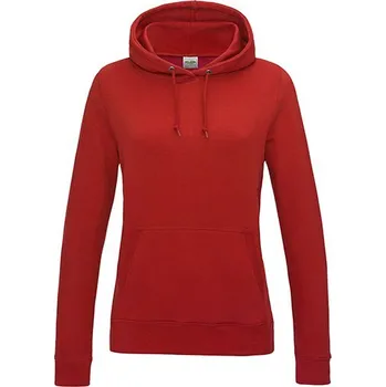 Dámská mikina Dámská klokánka s kapucí Just Hoods Barva: červená ohnivá, Velikost: M JH001F