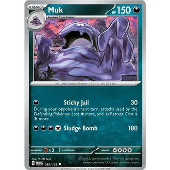 Karetní hra Muk 089/165 - Scarlet & Violet 151 Typ karty: Non-Holo