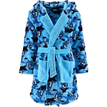 Dívčí župan SunCity Dětský župan s kapucí Ježek Sonic Světle modrá EU 98