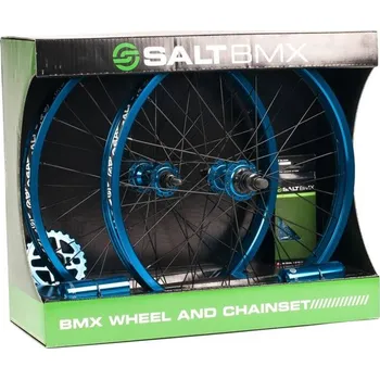 bmx SALT kolo - Valon BMX Wheel/Chain Set (CYAN)
