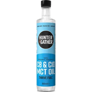 Speciální výživa Hunter a Gather | Bio C8 & C10 MCT olej skvělý zdroj energie a jiných benefitů pro zdraví - 500 ml