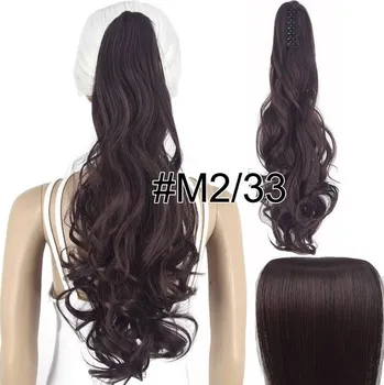 Příčesek Syntetické vlnité vlasy pro prodloužení | 55 cm - M2-33