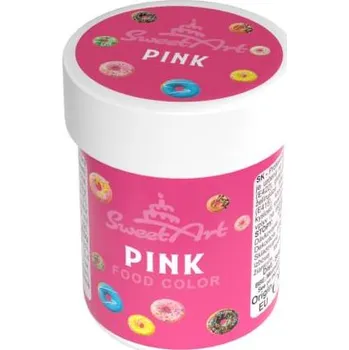 Potravinářské barvivo SweetArt gelová barva Pink (30 g)
