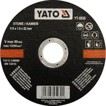 Brusný kotouč Yato Kotouč na kámen 115 x 22 x 1,5 mm YT-5930