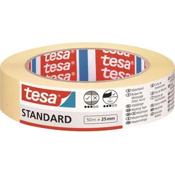 Kancelář Krepová maskovací páska páska Tesa 4322 - 25 mm x 50 m, extrémně elastická