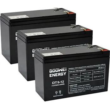 Záložní baterie Baterie pro UPS (3x Goowei Energy OT9-12)