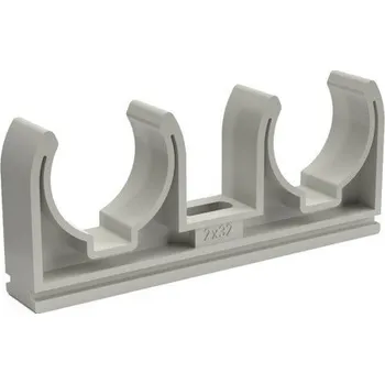 Vodovodní potrubí WAVIN PRDV0202XX dvoupříchytka 2x20mm, plast, 20020P