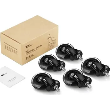 DANAPO Zátěžová kolečka pro kancelářské židle, sada 5 ks max. 200Kg