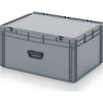 paleta Euro přepravky kufry 1G 80 x 60 x 43,5 cm - Stříbrošedá - materiál: PP - ED 86/42 HG 1G