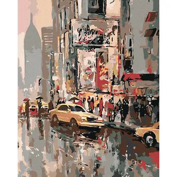 Hračka Diamondi Diamantové malování - AMERICKÉ TAXI Rozměr: 40x50 cm, Rámování: bez rámu a bez vypnutí plátna