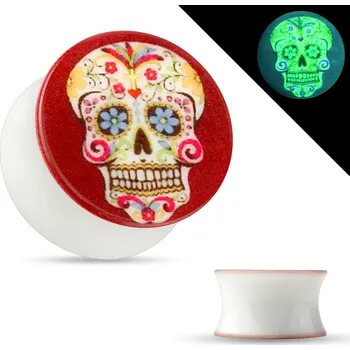 Piercing Šperky4U Akylátový plug, průměr 14 mm - PL01183-14