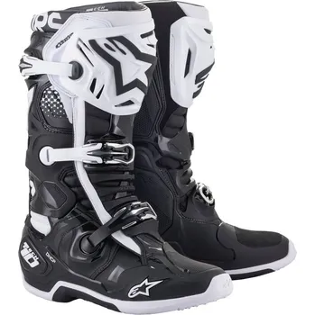 Moto obuv Boty tech 10, alpinestars (černá/bílá, vel.42)