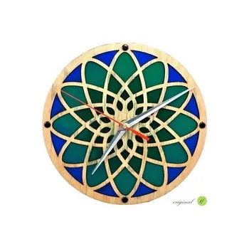 Hodiny Hodiny modrozelené nástěnné