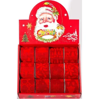 Stuha Dekorativní stuha jutová - červená - 12 ks - S16-9109