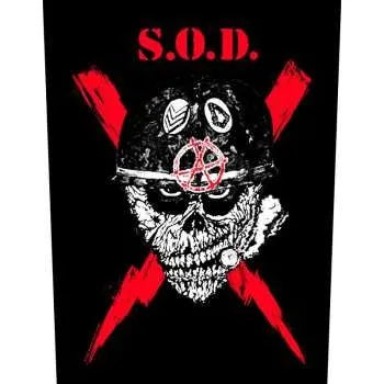 Nášivka Merch Stormtroopers Of Death: Stormtroopers Of Death Back Patch: Scrawled Lightning