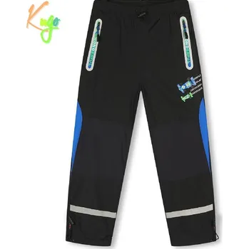 Chlapecké kalhoty Chlapecké zateplené šusťákové kalhoty KUGO DK7127, černé