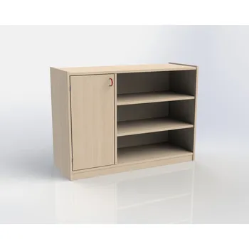 Komoda TVAR v.d. Klatovy Skříňka s dvířky vlevo a 4 policemi