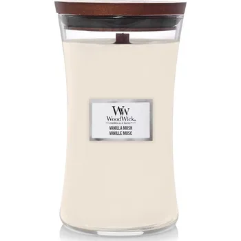 Svíčka WOODWICK Vonná svíčka ve skle Vanilla Musk, velká
