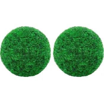 umělá květina Buxus koule 2 ks 35 cm zelené