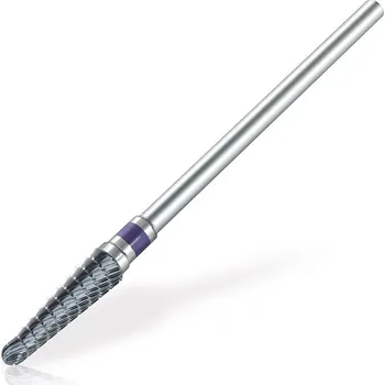 Bruska na nehty PROMED Karbidová fréza č. 198425 úzký kužel, jemná, fialová