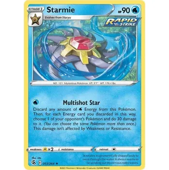 Karetní hra Pokémon karta Starmie 053/264 Holo - Fusion Strike