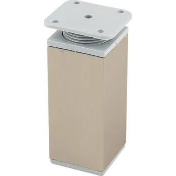 Nábytkové kování StrongLegs nábytková noha FA009 100Rmm imitace nerezi/šedý plast (StrongLegs nábytková noha FA009 100Rmm imitace nerezi/šedý plast)