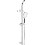 Sprchová souprava, třípolohová sprcha, šedostříbrná hadice, horní držák sprchy