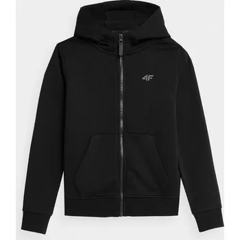 Chlapecká mikina 4F 4FJAW23TSWSF636 DEEP BLACK Dětská mikina EU 128