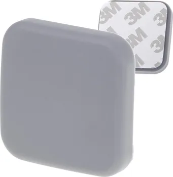 Dveřní nárazník samolepicí silikonový 4 x 4 cm šedý/čtverec