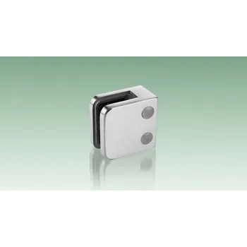 JAP Hranatý držák skla nerez na zeď Typ nerezu: AISI 304, Tloušťka skla: 10,76 mm