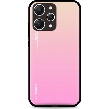 Pouzdro na mobilní telefon Kryt Xiaomi Redmi 12 pevný duhový meruňkový (obal neboli pouzdro na Xiaomi Redmi 12)