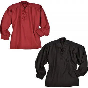 Lencera Strukturovaná košile se stojáčkem a šněrováním